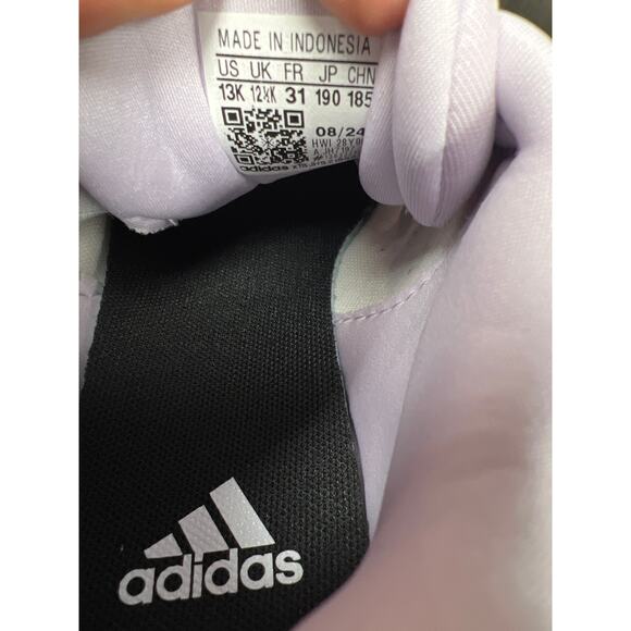 Adidas Kids Girls X_PLRPATH Shoes Lavender & Black & Grey Size 13K New - Picture 11 of 12